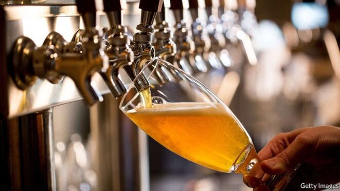 A cerveja contém menos álcool que a vodka